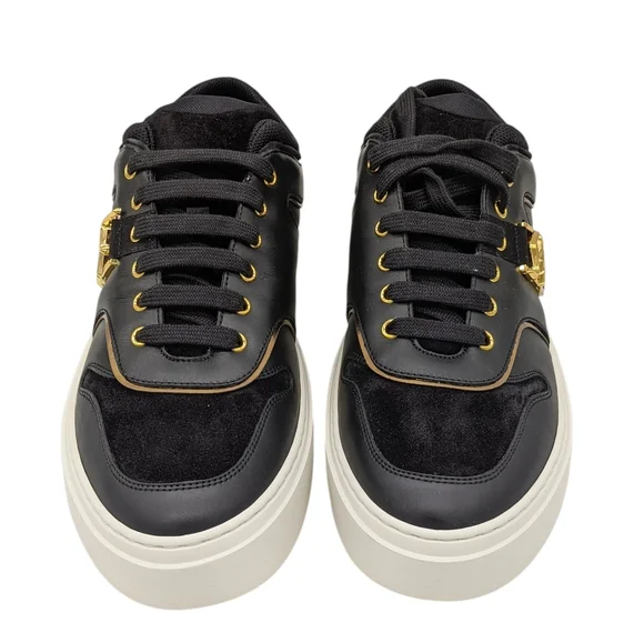 Ferragamo Mens Shoes Noris Sneakers Size 9 New With Box - Picture 4 of 10